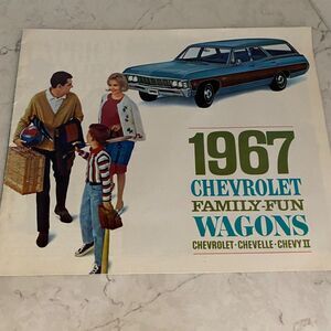 1967 Chevrolet Family Fun Wagons‎ Chevrolet-Chevelle-Chevy II Sales Brochure